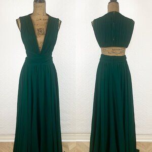 Lulu's Deep Green Maxi Dress
